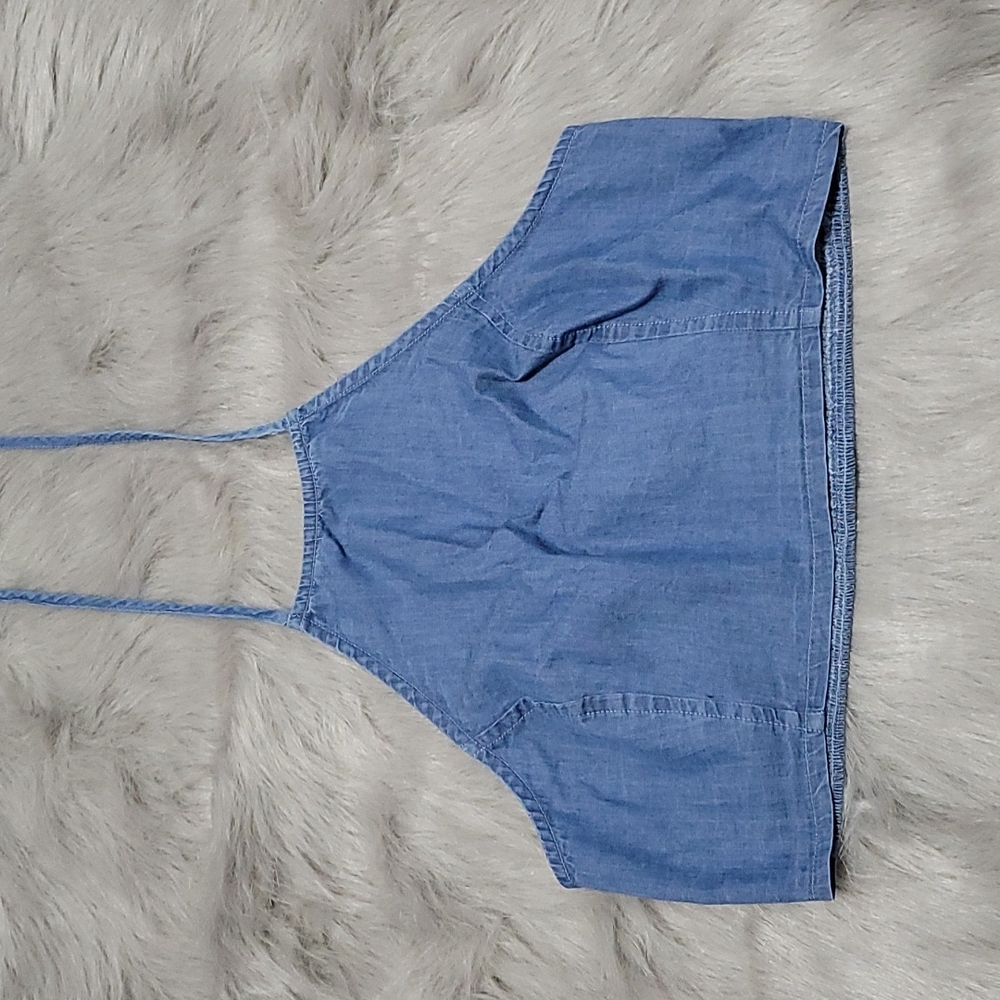Jean Halter Crop Top, Size Medium